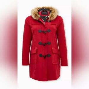 Torrid Ponte Toggle Coat